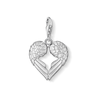 Thomas Sabo winged heart charm in 925 sterling silver with lobster clasp