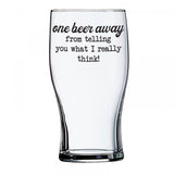 Beer Glasses With Attitude | Beer Glass - Tricia's Gems