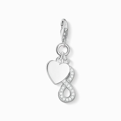 Charm Pendant Heart with Infinity - Tricia's Gems