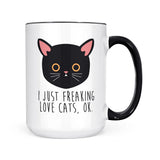 I Freaking Like Cats Coffee Mug