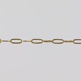Chloe 14/20 Yellow Gold Filled Flat Oval Cable Chain | Permanent Jewellery