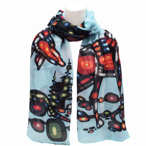 John Rombough Moose Artist Scarf - Tricia's Gems