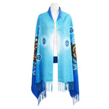 James Jacko Medicine Turtle Eco-Shawl made from 100% recycled plastic bottles – Indigenous design symbolizing healing, protection, and harmony with Earth.