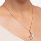Thomas Sabo bird charm pendant in sterling silver with cubic zirconia