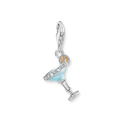 Charm Pendant Blue Cocktail Glass Silver | Thomas Sabo - Tricia's Gems