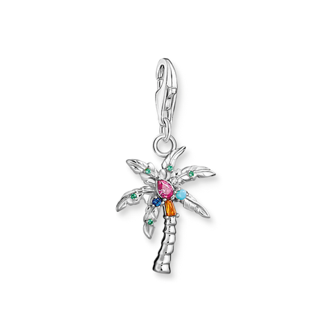 Charm Pendant Colourful Palm Tree Silver | Thomas Sabo - Tricia's Gems