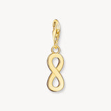 Charm Pendant Infinity Yellow Gold Plated | Thomas Sabo