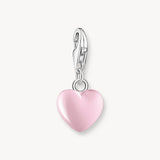 Charm Pendant Pink Heart Silver | Thomas Sabo