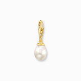 White Pearl Charm Pendant Gold Plated | Thomas Sabo - Tricia's Gems