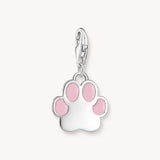 Charm Pendant Pink Paw Silver | Thomas Sabo