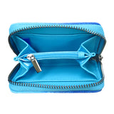 James Jacko Medicine Turtle Zip-Around Coin Wallet – vegan leather wallet featuring Indigenous turtle design symbolizing healing, balance, and protection.