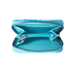 Francis Dick Hummingbird Zip-Around Coin Wallet – vegan leather wallet featuring Indigenous hummingbird design symbolizing joy, love, and renewal.