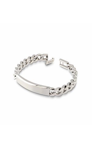 Stainless Steel Curb Link ID Bracelet | Italgem Steel - Tricia's Gems