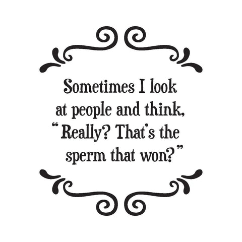 Coaster - Sperm That Won - Tricia's Gems