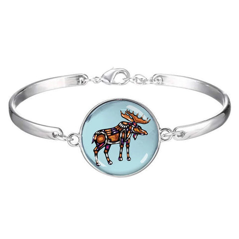 John Rombough Moose Dome Glass Bracelet