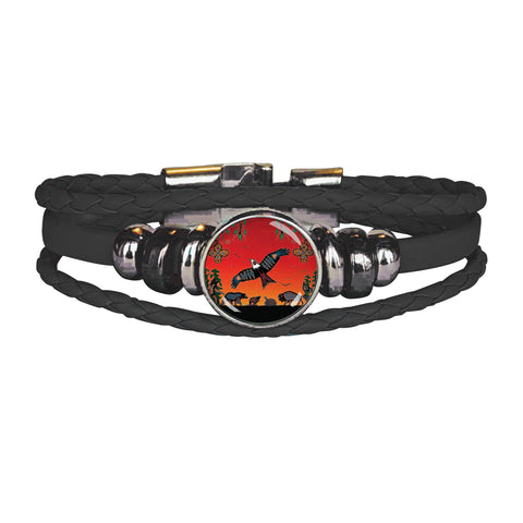 Cody Houle Seven Grandfather Teachings Leatherette Bracelet - Tricia's Gems