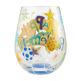Stemless Wine Glass Happy Retirement | Lolita