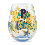 Stemless Wine Glass Happy Retirement | Lolita