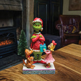 Max,Cindy Giving Gift to Grinch | Jim Shore Grinch Collection - Tricia's Gems