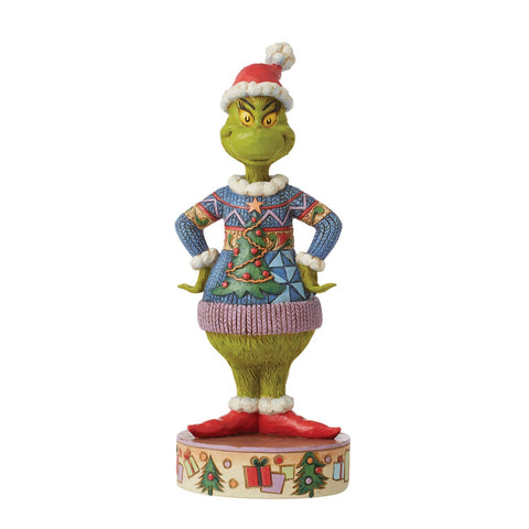 Grinch Wearing Ugly Sweater | Jim Shore Grinch Collection - Tricia's Gems
