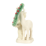Snowbabies “Meet in the Middle” porcelain figurine with wreath and fawn.
