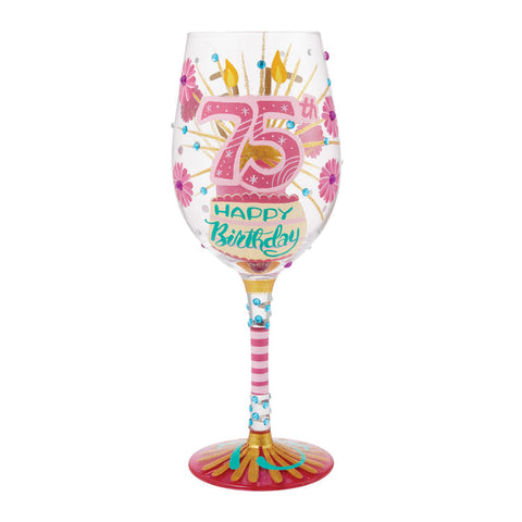 Lolita Happy 75th Birthday Wine Glass – Tricia's Gems
