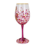 Lolita 40 Is Flirty birthday wine glass, additional view