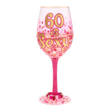 Lolita 60 Is Sexy birthday wine glass, additional view