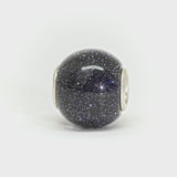 Round Blue Goldstone Bead | Trollbeads - Tricia's Gems