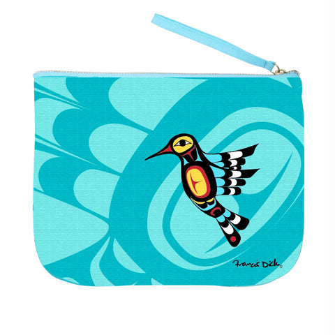 Francis Dick Hummingbird Eco Zip Pouch - Tricia's Gems