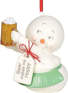 Beer Makes Me Hoppy Ornament | Snowpinions - Tricia's Gems