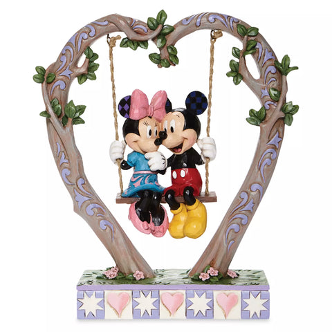 Mickey And Minnie On Swing | Jim Shore Disney Traditions - Tricia's Gems