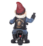 Gnome With Peace Sign Riding Motocycle