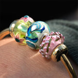Boccioli Rosa Murano Glass Bead | Trollbeads - Tricia's Gems