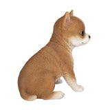 SOREAL brown Chihuahua puppy figurine made from polyresin decorative dog statue for home décor and gift giving.