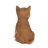SOREAL brown Chihuahua puppy figurine made from polyresin decorative dog statue for home décor and gift giving.