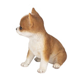 SOREAL brown Chihuahua puppy figurine made from polyresin decorative dog statue for home décor and gift giving.