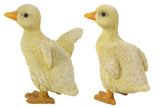 Pet Pals yellow duckling garden statue set featuring two ducklings with realistic feather details for indoor and outdoor décor.