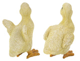 Pet Pals yellow duckling garden statue set featuring two ducklings with realistic feather details for indoor and outdoor décor.