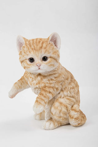 Orange Tabby Kitten Playing Garden Statue - Tricia's Gems