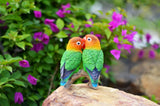 Parrots on Branch - Figurine