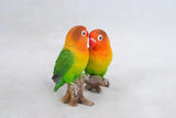 Parrots on Branch - Figurine