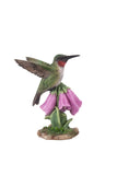 Pet Pals Hummingbird on Foxglove Statue