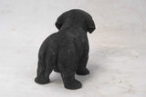Pet Pals standing Black Labrador puppy statue with realistic details made from polyresin for indoor and outdoor home and garden décor.