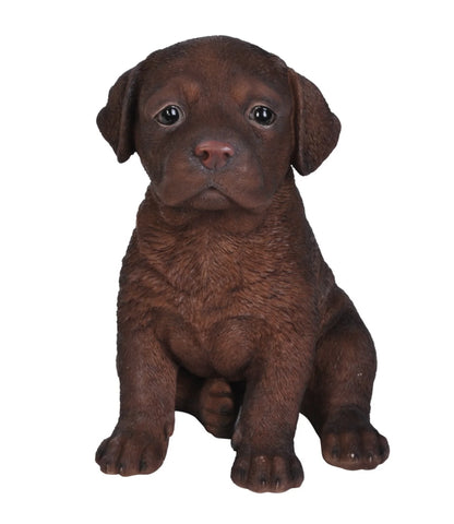 Pet Pals Yellow Labrador puppy statue made from polyresin with realistic details for indoor and outdoor home and garden décor.
