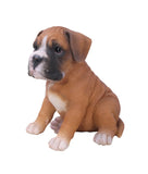 Pet Pals Boxer puppy statue made from polyresin with realistic details for indoor and outdoor home and garden décor.
