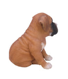 Pet Pals Boxer puppy statue made from polyresin with realistic details for indoor and outdoor home and garden décor.