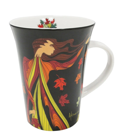 Maxine Noel “Leaf Dancer” Porcelain Mug — Indigenous Artist Collection