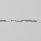 Chloe Sterling Silver Flat Oval Cable Chain | Permanent Jewellery