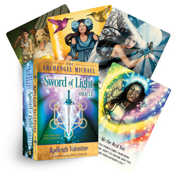 Archangel Michael Sword of Light Oracle Deck 44 card deck and guidebook angel cards for protection and guidance